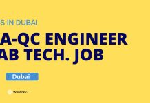 Walk In Interviews QA/QC Engineer, QA/QC Lab Technician Walk In Interviews QA/QC Engineer, QA/QC Lab Technician