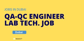 Walk In Interviews QA/QC Engineer, QA/QC Lab Technician