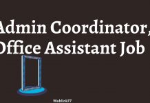 Admin Coordinator, Office Assistant Job Opportunity in Dubai Walk-In Interviews