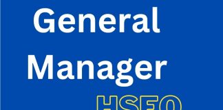 Job Opportunity General Manager - HSEQ