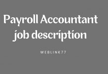 Payroll Accountant Job Description