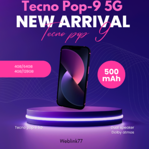 Tecno Pop 9 5G Specifications, 120Hz screen, and 48MP camera