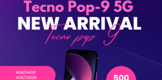 Tecno Pop 9 5G Specifications, 120Hz screen, and 48MP camera